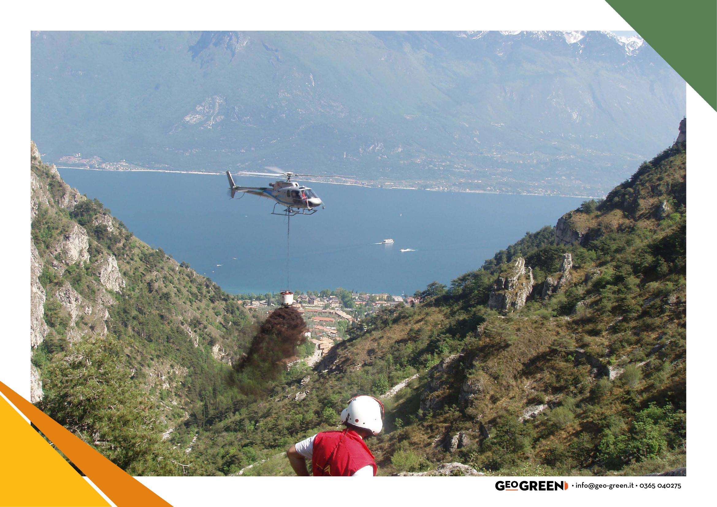 Idrosemina su scarpata